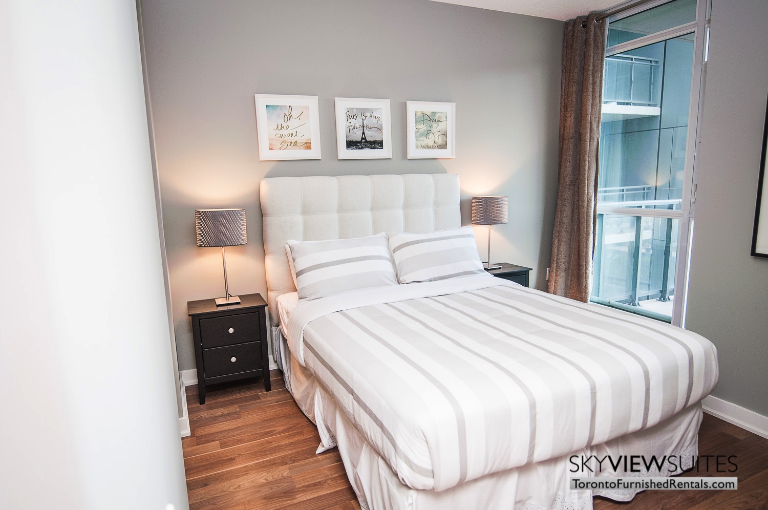 King west corporate rentals toronto white bedsheets