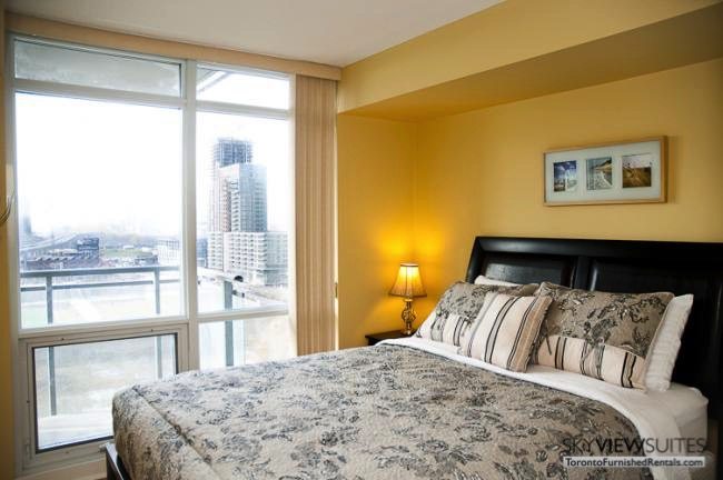Cityplace West Toronto bedroom furnished condo