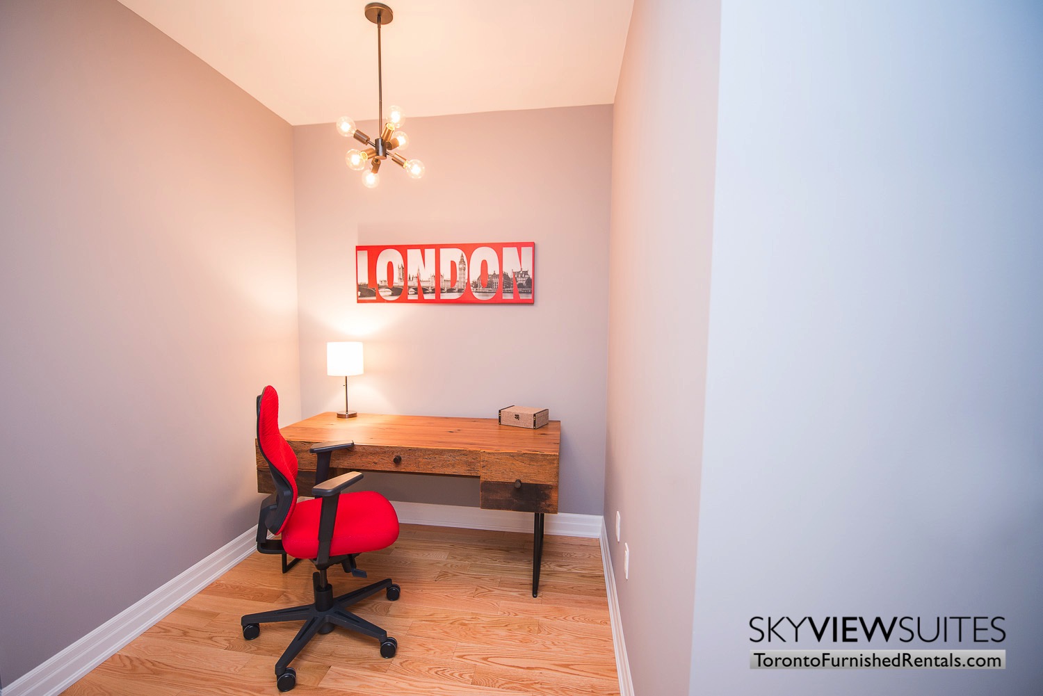 red poster office Yonge & Front serviced apartments toronto
