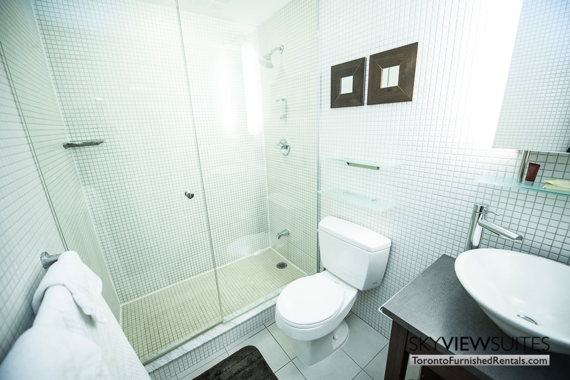 furnished suites toronto Colborne Street bathroom