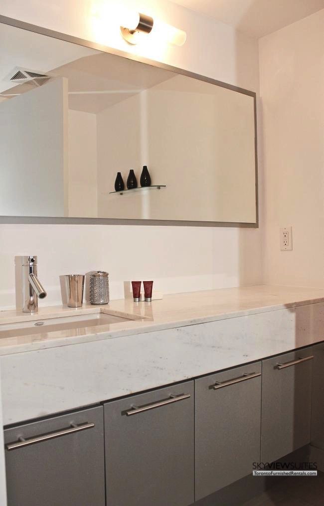 furnished apartments toronto boutique bathroom countertop