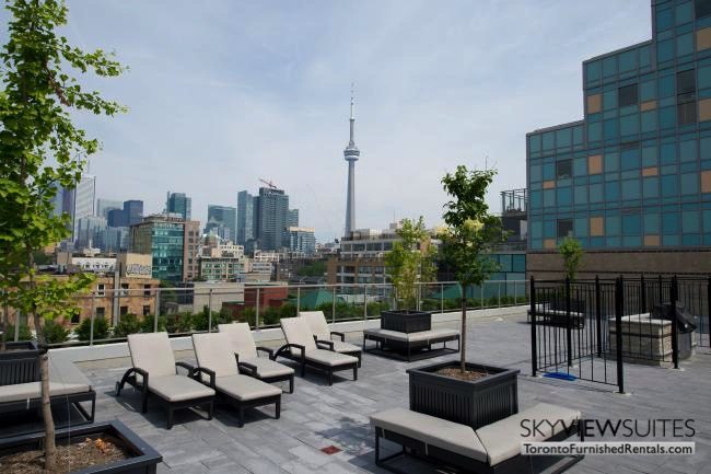 furnished apartments toronto portland rooftop lounge