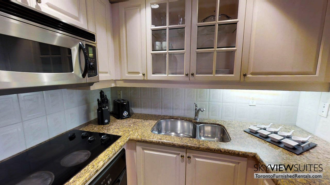furnished suites toronto university plaza kitchen sink