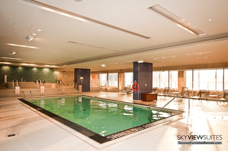 short term rentals Toronto Maple Leaf Square indoor pool
